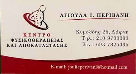 ΠΕΡΙΒΑΝΗ ΑΓΙΟΥΛΑ – ΦΥΣΙΚΟΘΕΡΑΠΕΙΑ – ΥΜΗΤΤΟΣ ΑΤΤΙΚΗ