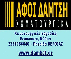 ΧΩΜΑΤΟΥΡΓΙΚΕΣ ΕΡΓΑΣΙΕΣ ΒΕΡΟΙΑ-ΑΦΟΙ ΔΑΜΤΣΗ – ΓΙΑΝΝΗΣ & ΠΑΝΑΓΙΩΤΗΣ ΔΑΜΤΣΗΣ