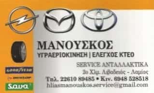 ΣΥΝΕΡΓΕΙΟ ΑΥΤΟΚΙΝΗΤΩΝ ΛΙΒΑΔΕΙΑ-ΜΑΝΟΥΣΚΟΣ ΗΛΙΑΣ Κ ΣΙΑ Ο.Ε