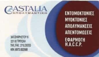 CASTALIA | ΑΠΟΛΥΜΑΝΣΕΙΣ – ΑΠΕΝΤΟΜΩΣΕΙΣ | ΤΡΙΠΟΛΗ ΑΡΚΑΔΙΑΣ